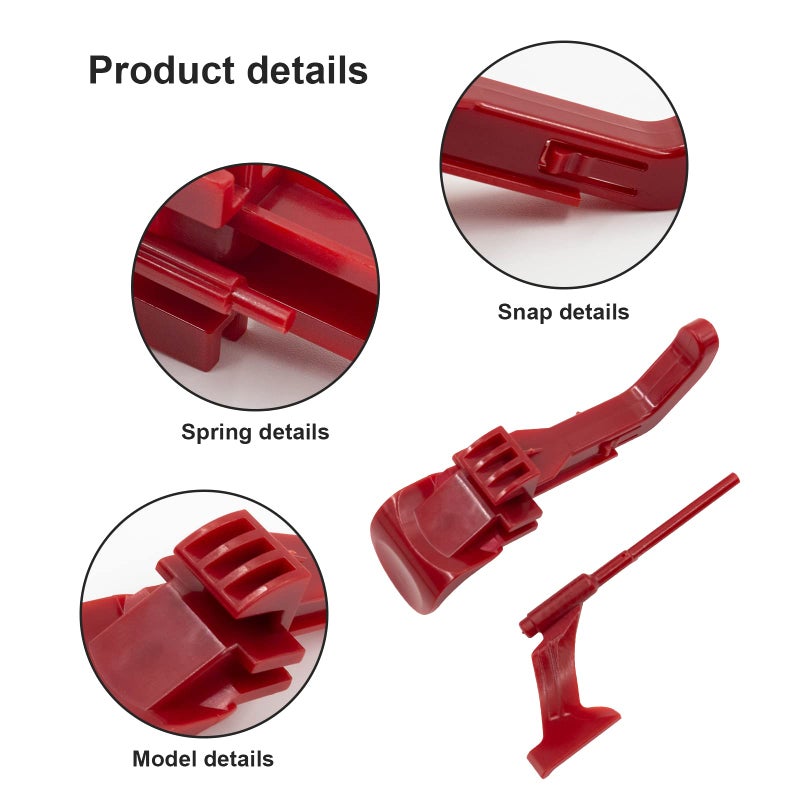 SuperDi Vacuum Cyclone Red Canister Button Release Catch Clips Replacement for Dyson DC41,DC41 Animal,DC41 Animal UK,DC43,DC55,DC65 - Image 5